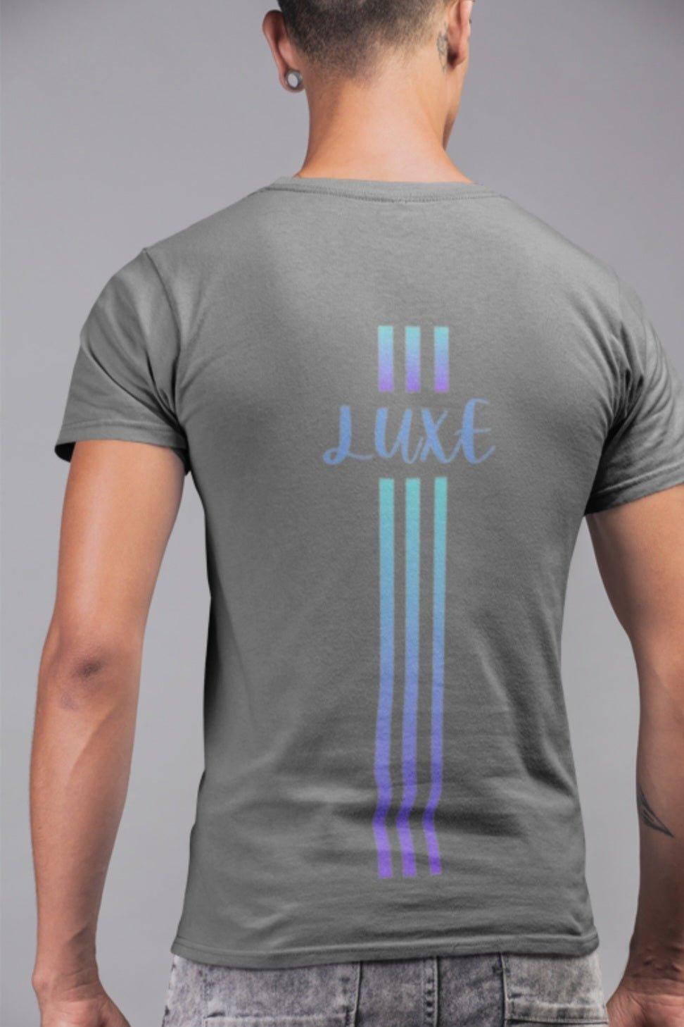 Triple Vertical Luxe T-Shirt - Luxe Custom Designer