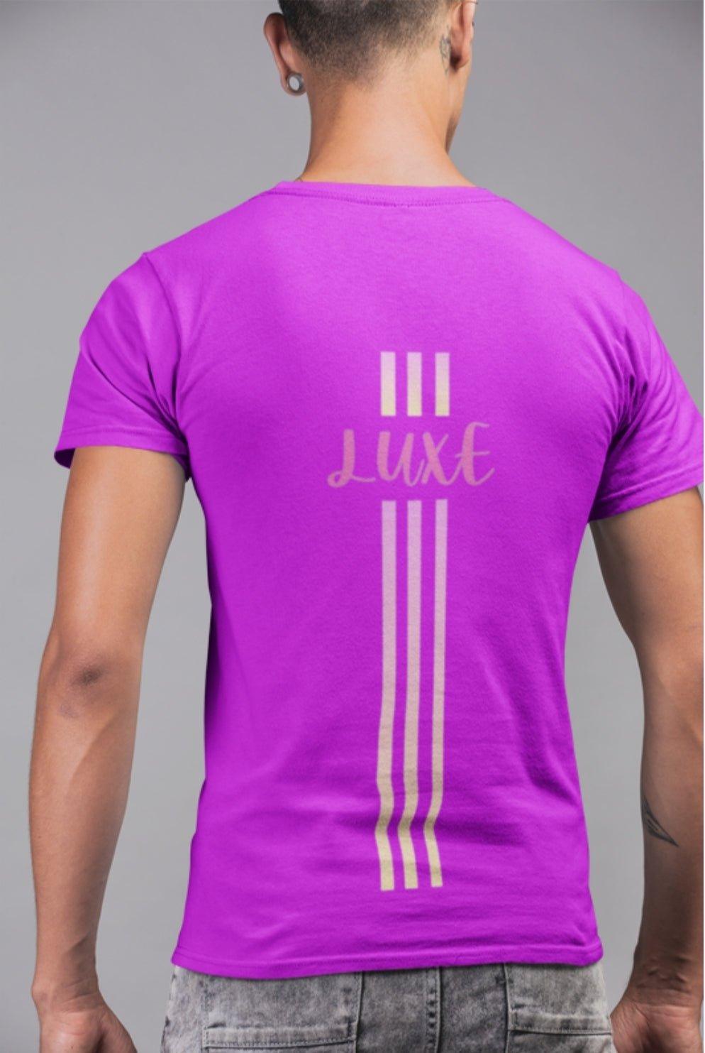 Triple Vertical Luxe T-Shirt - Luxe Custom Designer