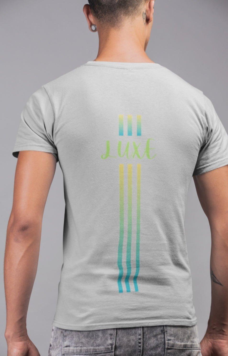Triple Vertical Luxe T-Shirt - Luxe Custom Designer