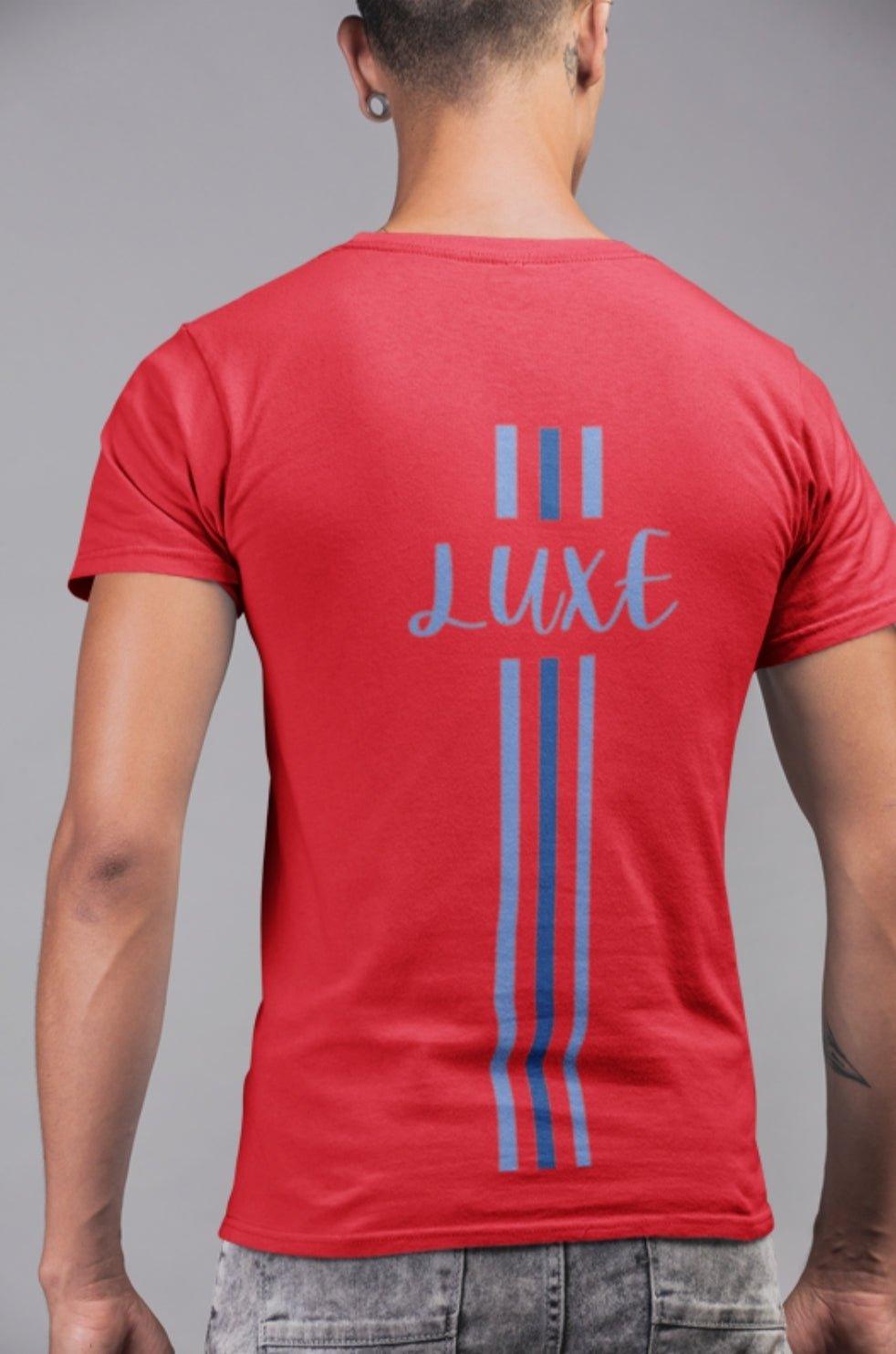 Triple Vertical Luxe T-Shirt - Luxe Custom Designer