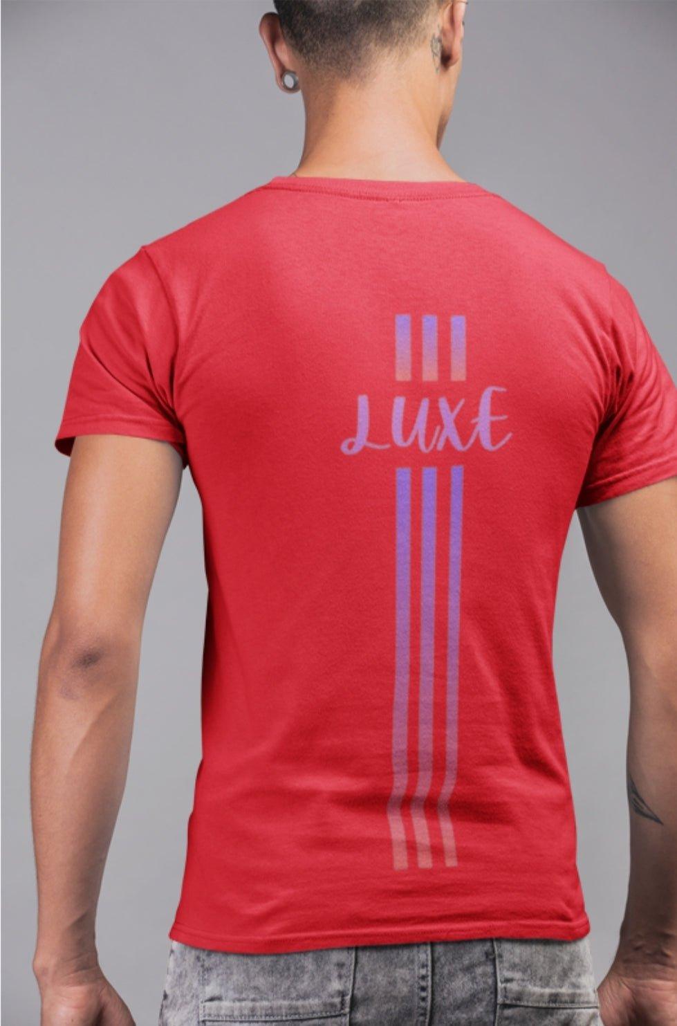 Triple Vertical Luxe T-Shirt - Luxe Custom Designer