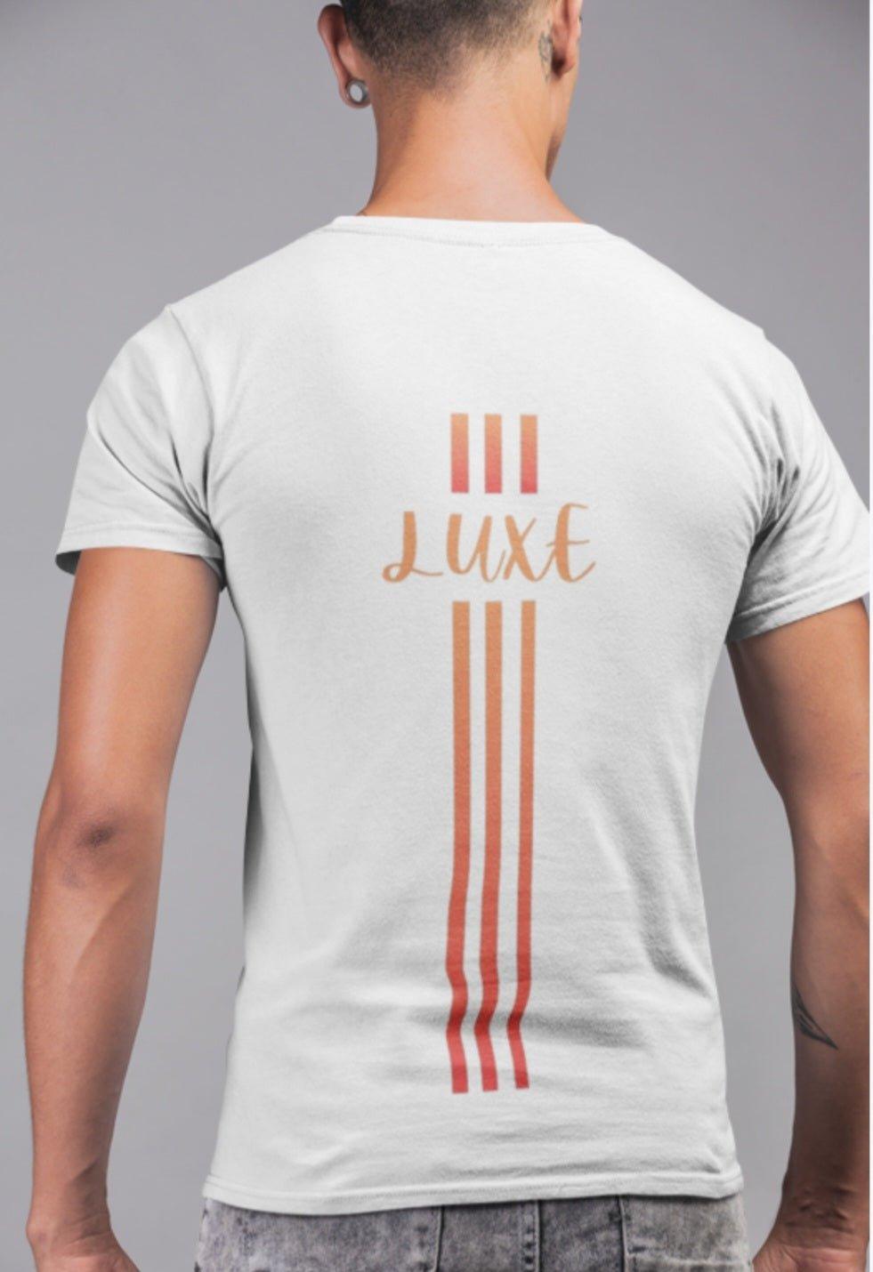Triple Vertical Luxe T-Shirt - Luxe Custom Designer