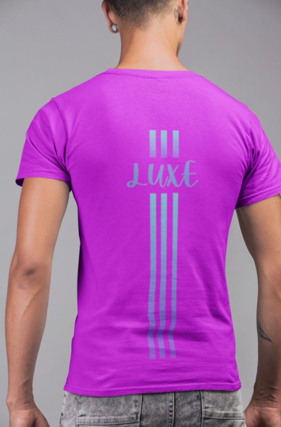 Triple Vertical Luxe T-Shirt - Luxe Custom Designer