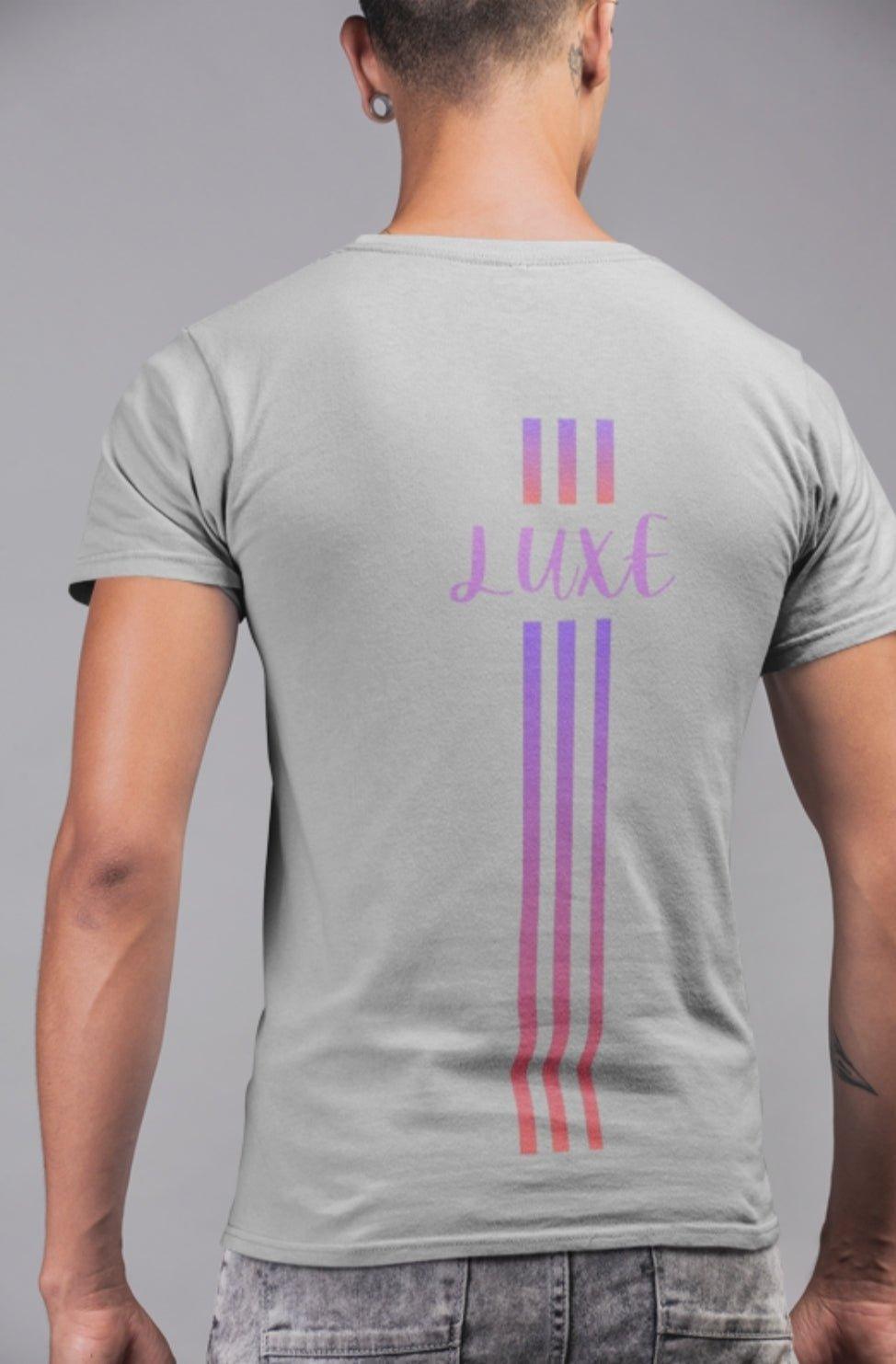 Triple Vertical Luxe T-Shirt - Luxe Custom Designer