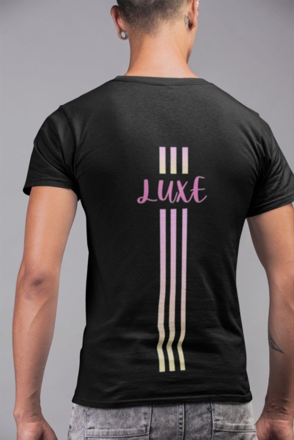 Triple Vertical Luxe T-Shirt - Luxe Custom Designer