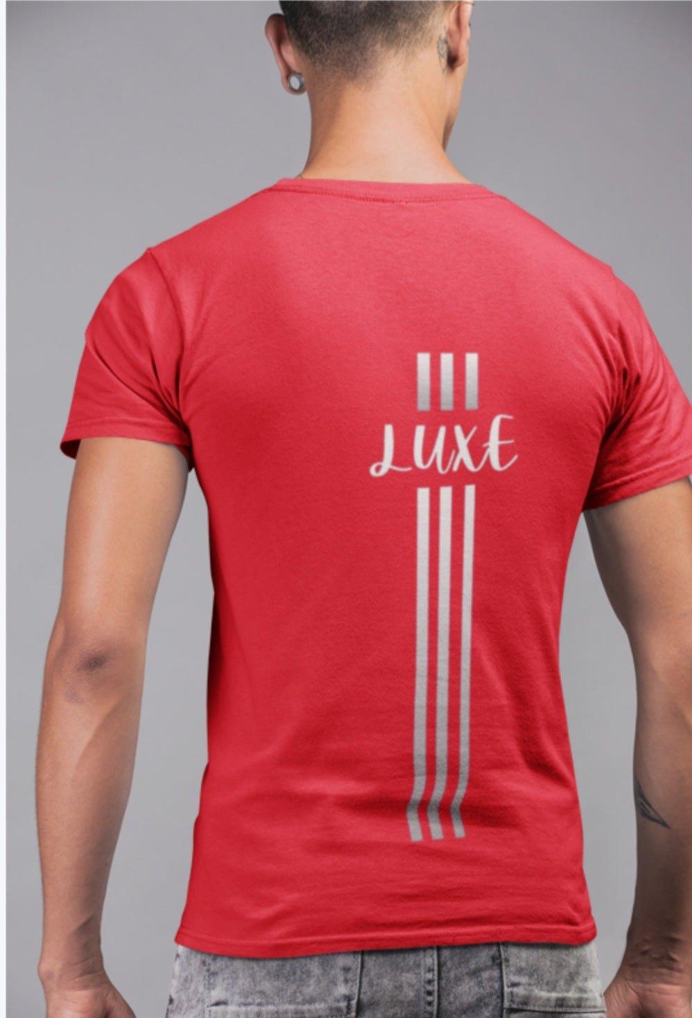 Triple Vertical Luxe T-Shirt - Luxe Custom Designer