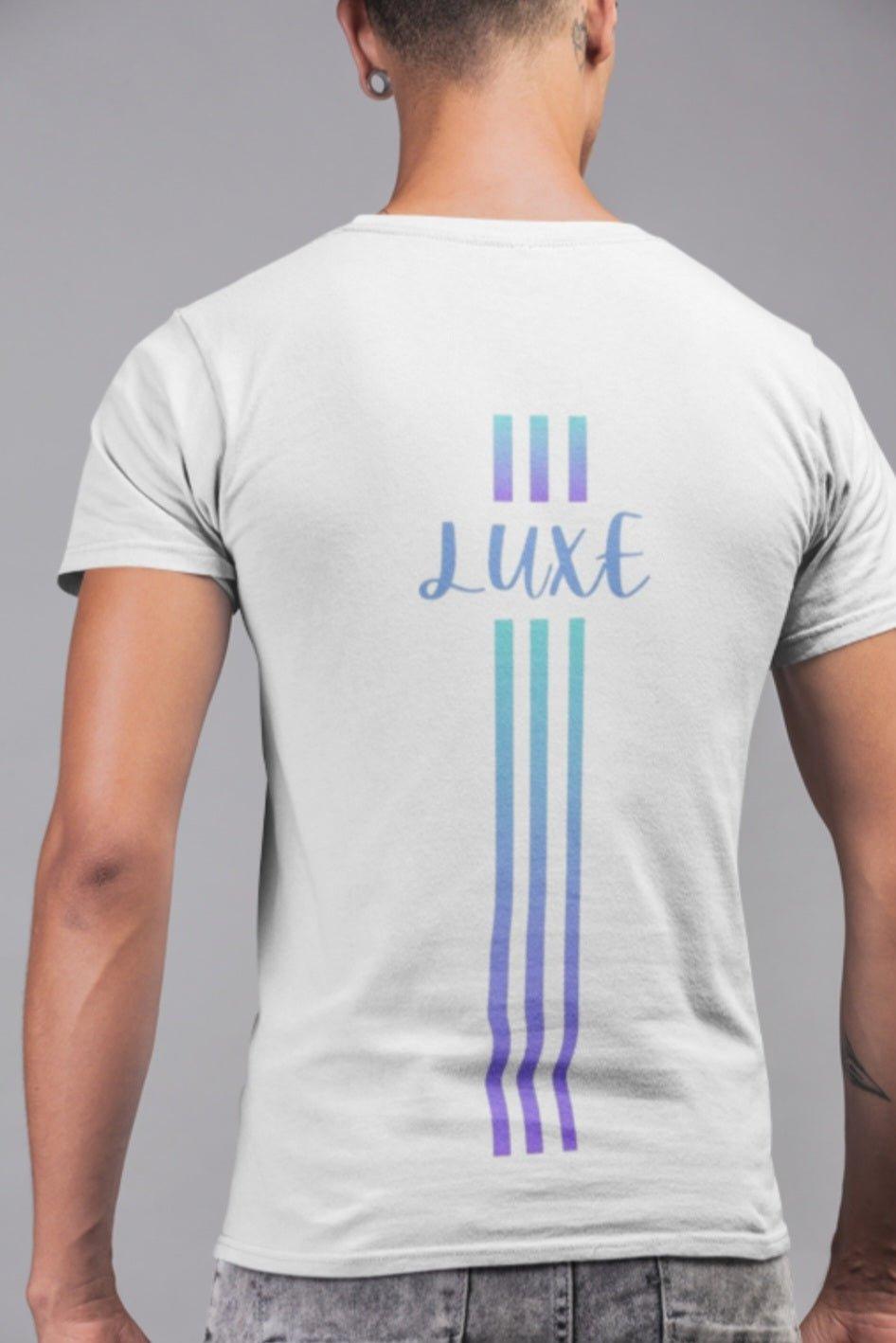 Triple Vertical Luxe T-Shirt - Luxe Custom Designer