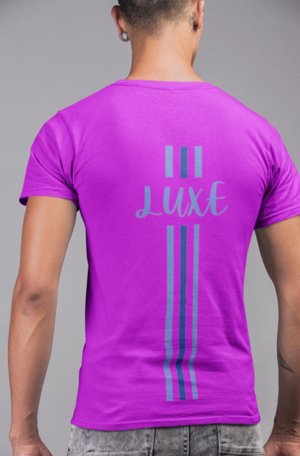 Triple Vertical Luxe T-Shirt - Luxe Custom Designer
