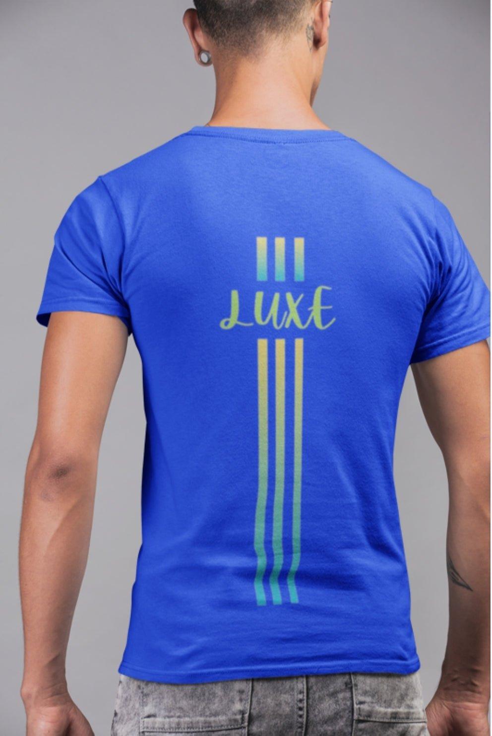 Triple Vertical Luxe T-Shirt - Luxe Custom Designer
