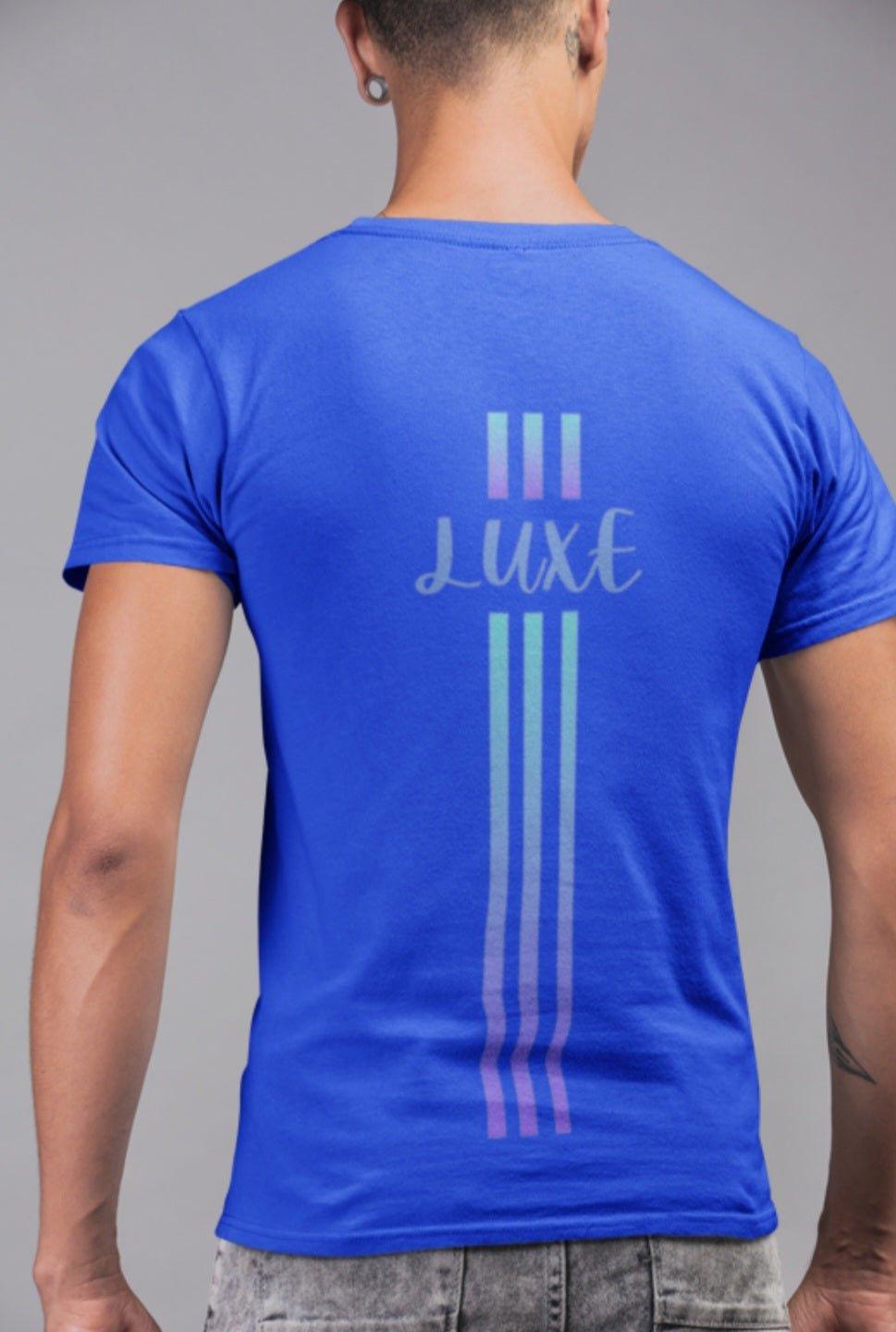 Triple Vertical Luxe T-Shirt - Luxe Custom Designer