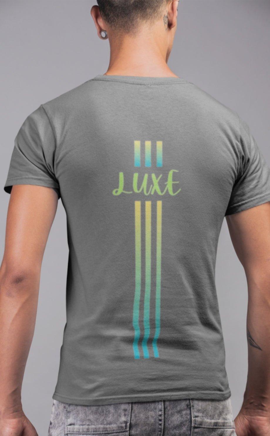 Triple Vertical Luxe T-Shirt - Luxe Custom Designer