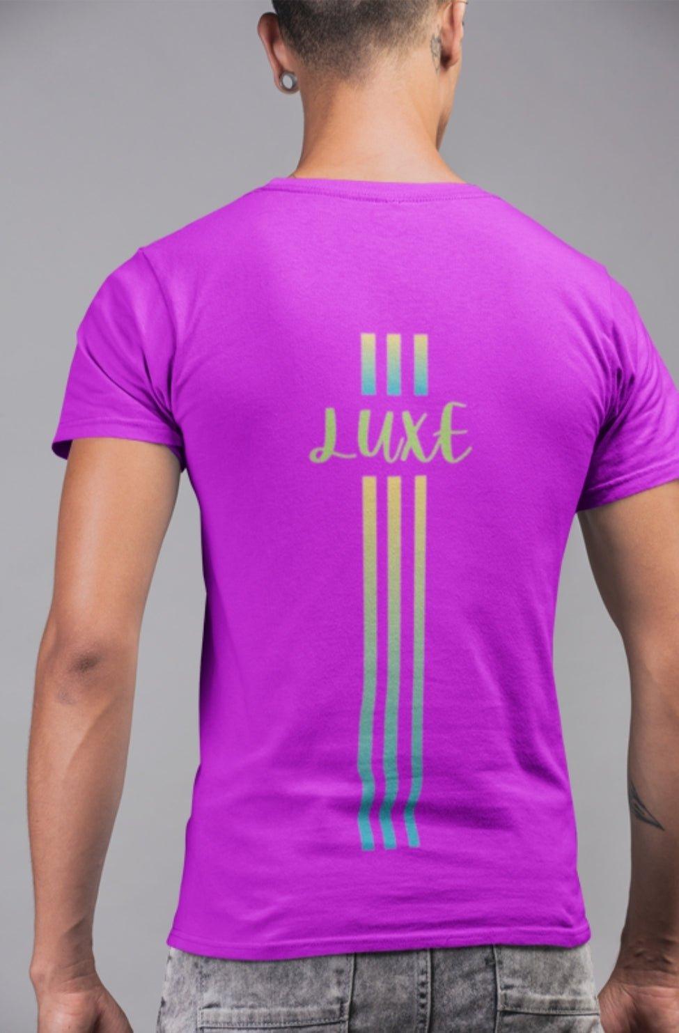 Triple Vertical Luxe T-Shirt - Luxe Custom Designer