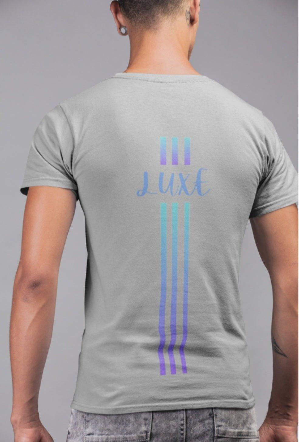 Triple Vertical Luxe T-Shirt - Luxe Custom Designer