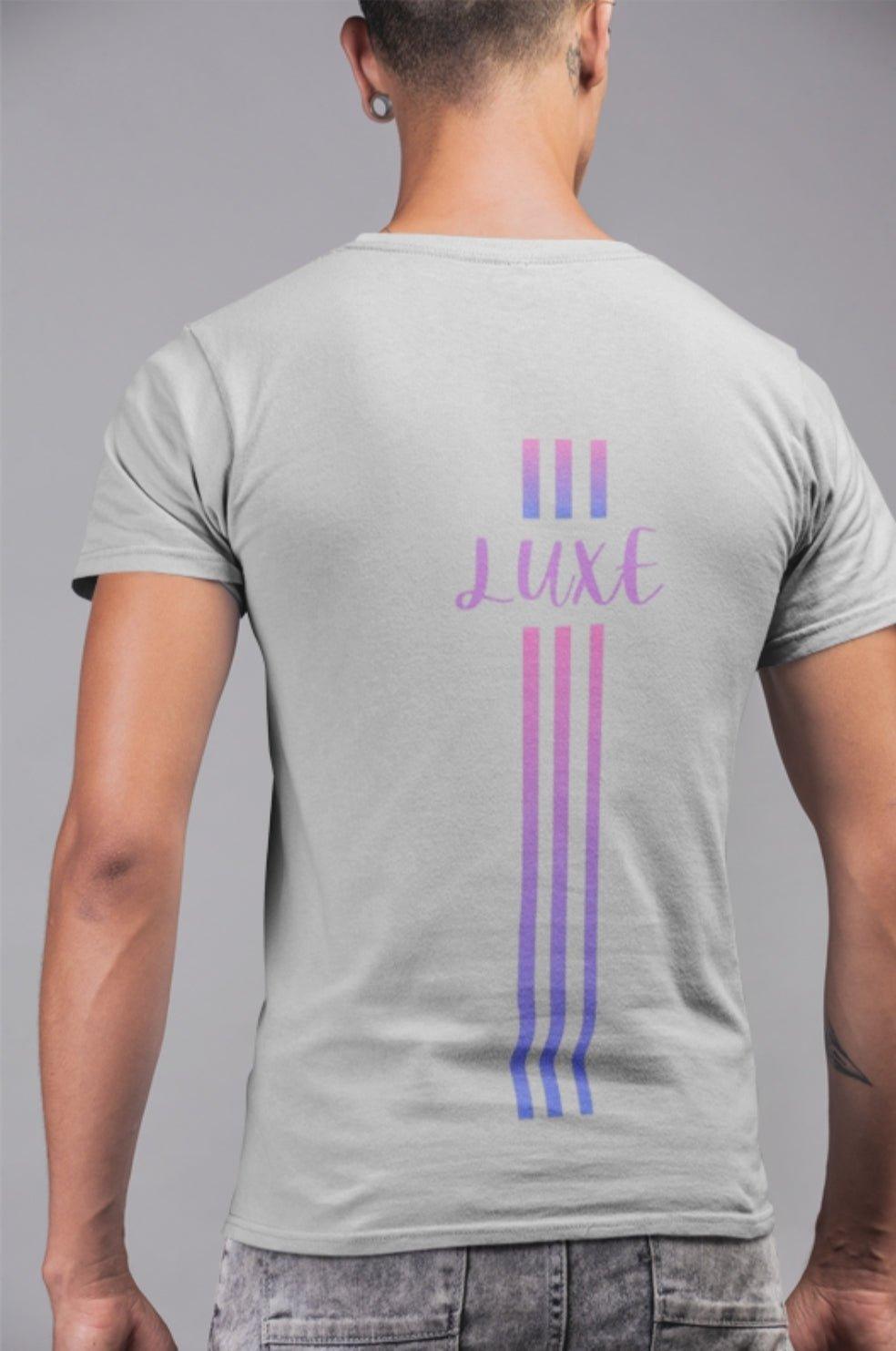 Triple Vertical Luxe T-Shirt - Luxe Custom Designer