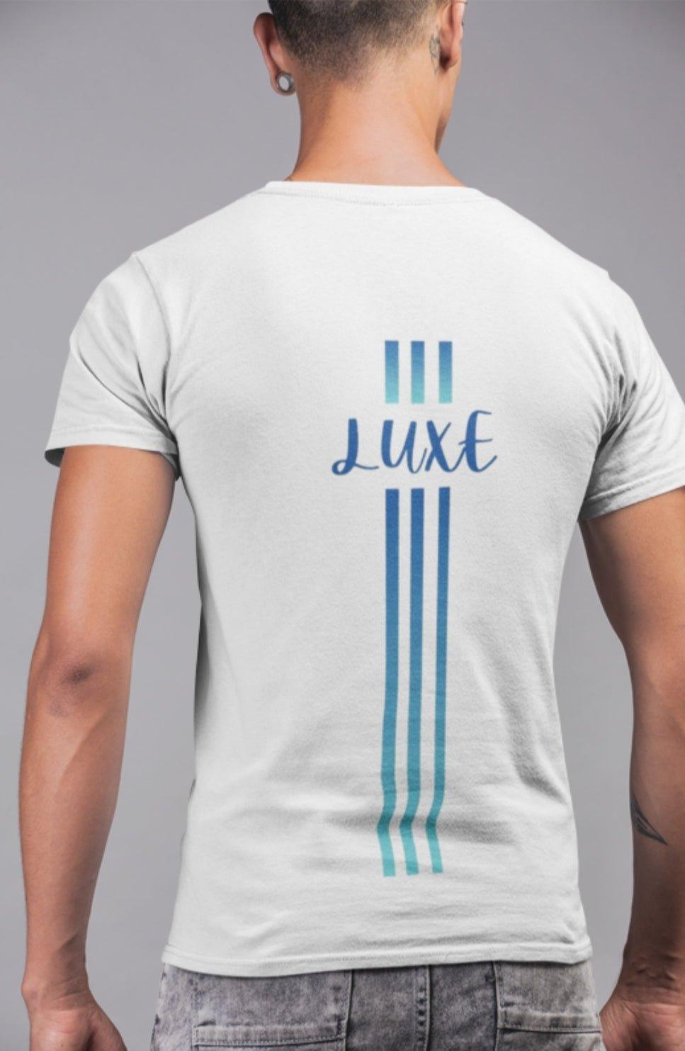 Triple Vertical Luxe T-Shirt - Luxe Custom Designer