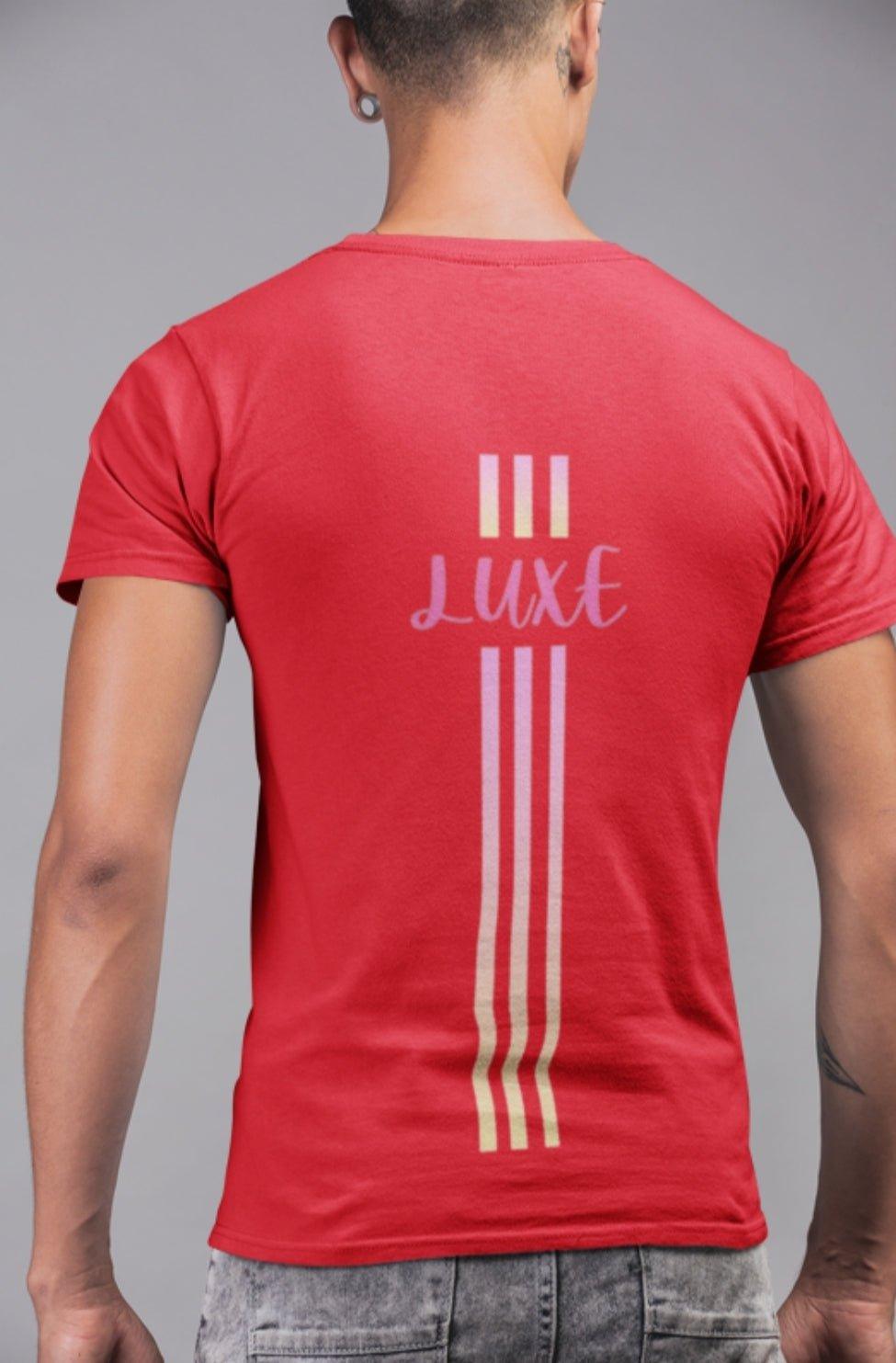 Triple Vertical Luxe T-Shirt - Luxe Custom Designer