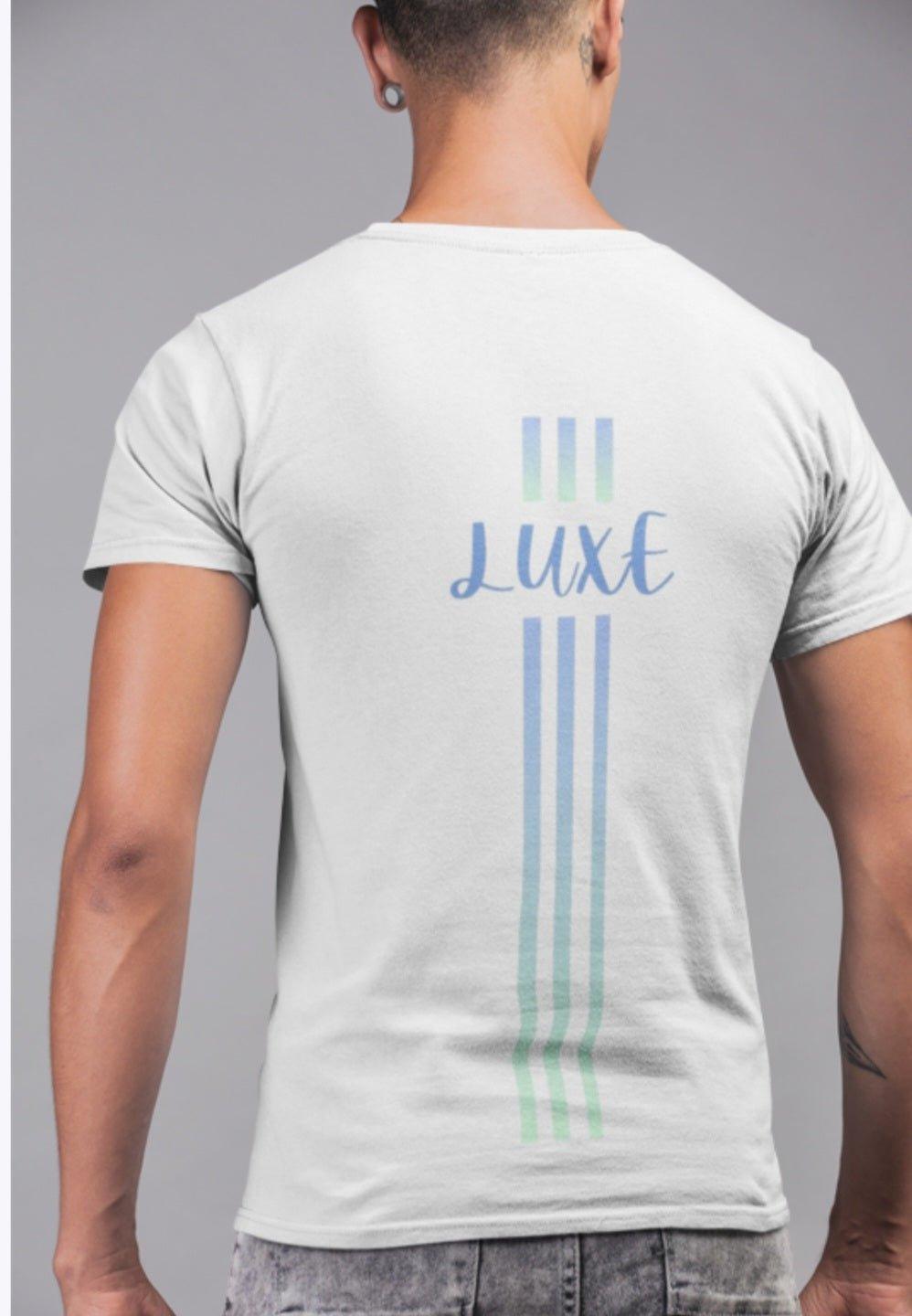 Triple Vertical Luxe T-Shirt - Luxe Custom Designer