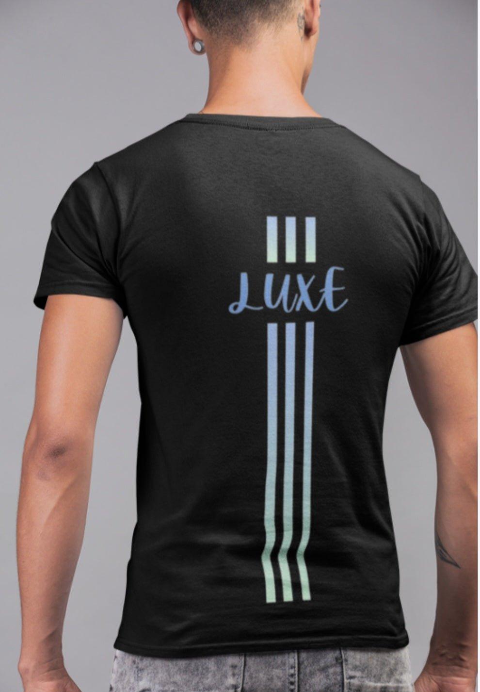 Triple Vertical Luxe T-Shirt - Luxe Custom Designer