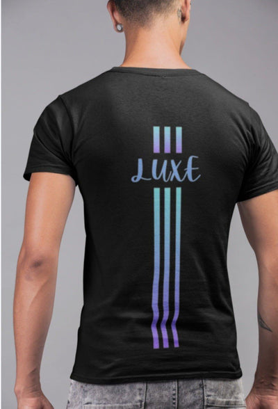 Triple Vertical Luxe T-Shirt - Luxe Custom Designer