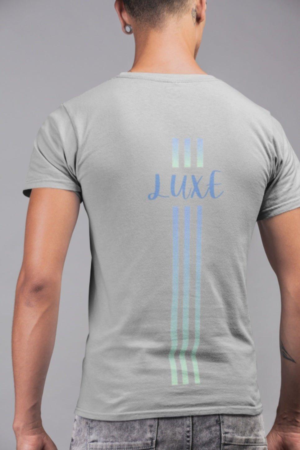 Triple Vertical Luxe T-Shirt - Luxe Custom Designer