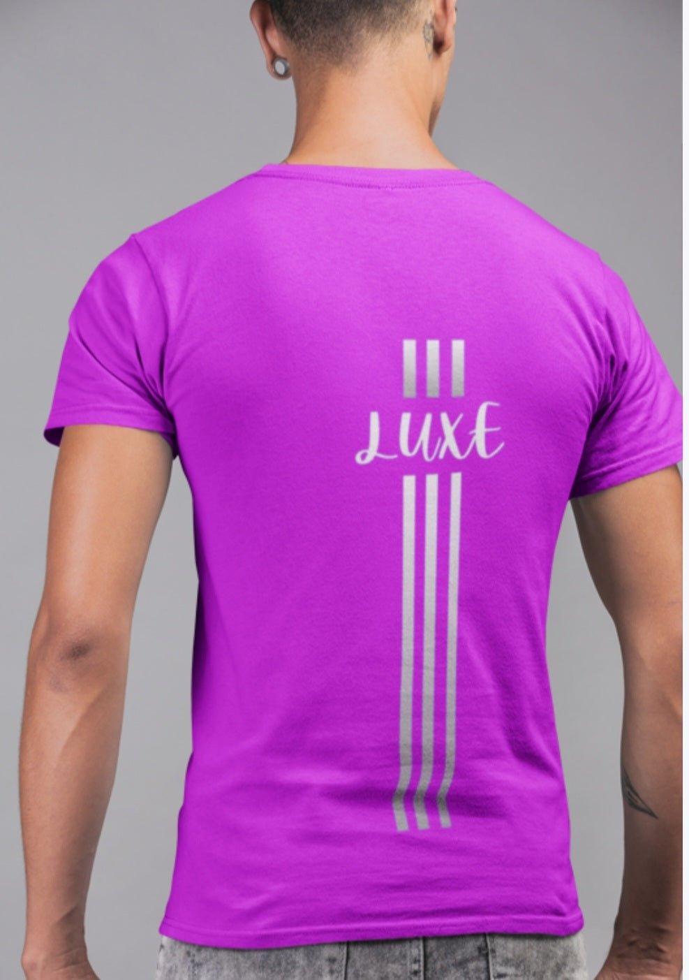 Triple Vertical Luxe T-Shirt - Luxe Custom Designer