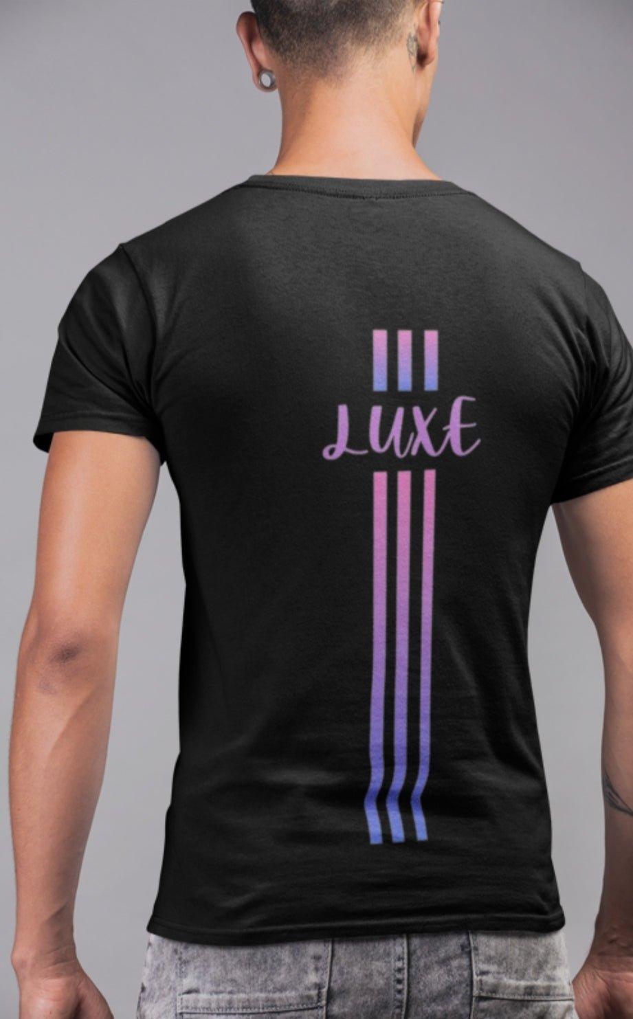 Triple Vertical Luxe T-Shirt - Luxe Custom Designer