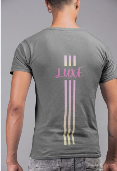 Triple Vertical Luxe T-Shirt - Luxe Custom Designer