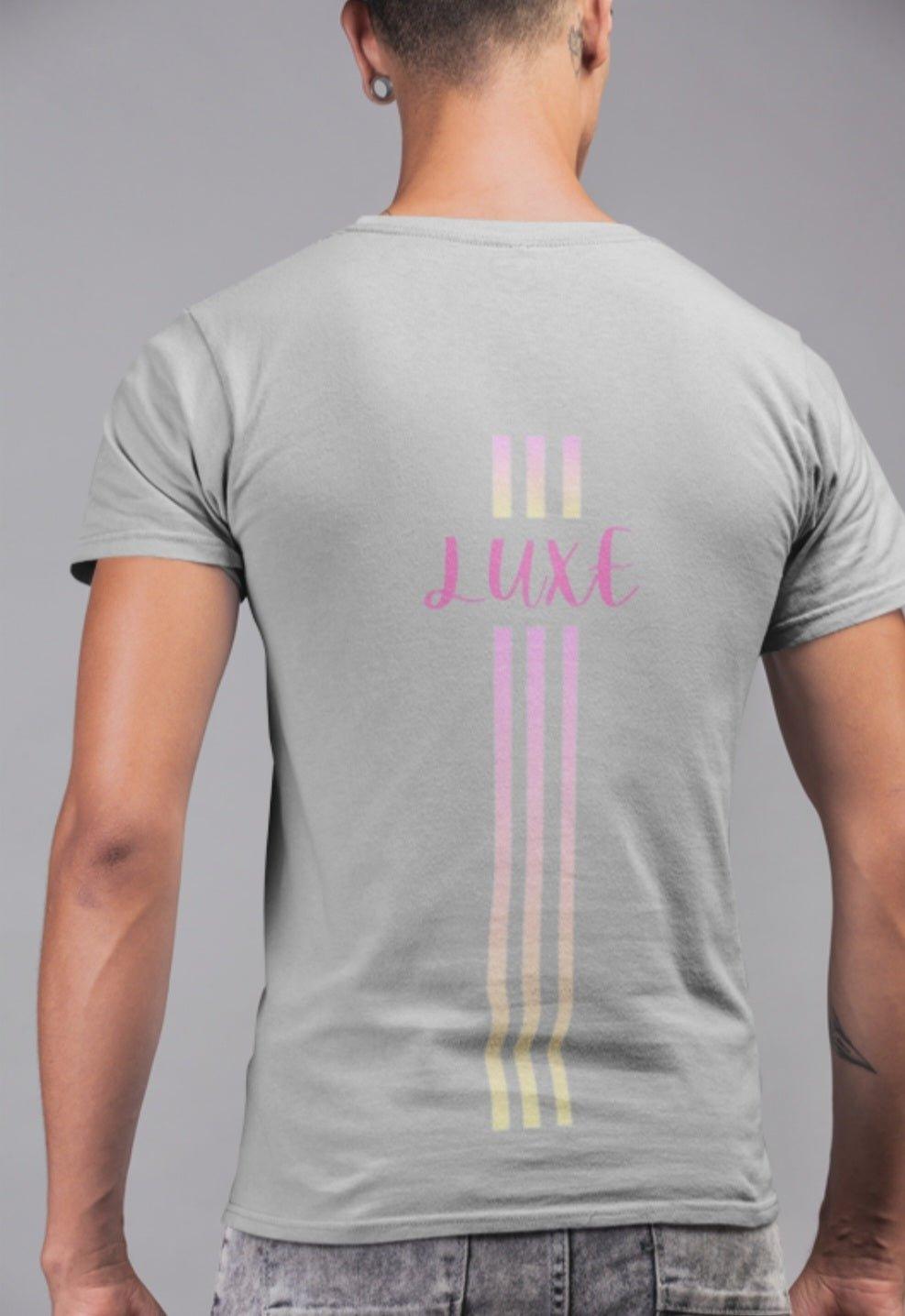 Triple Vertical Luxe T-Shirt - Luxe Custom Designer