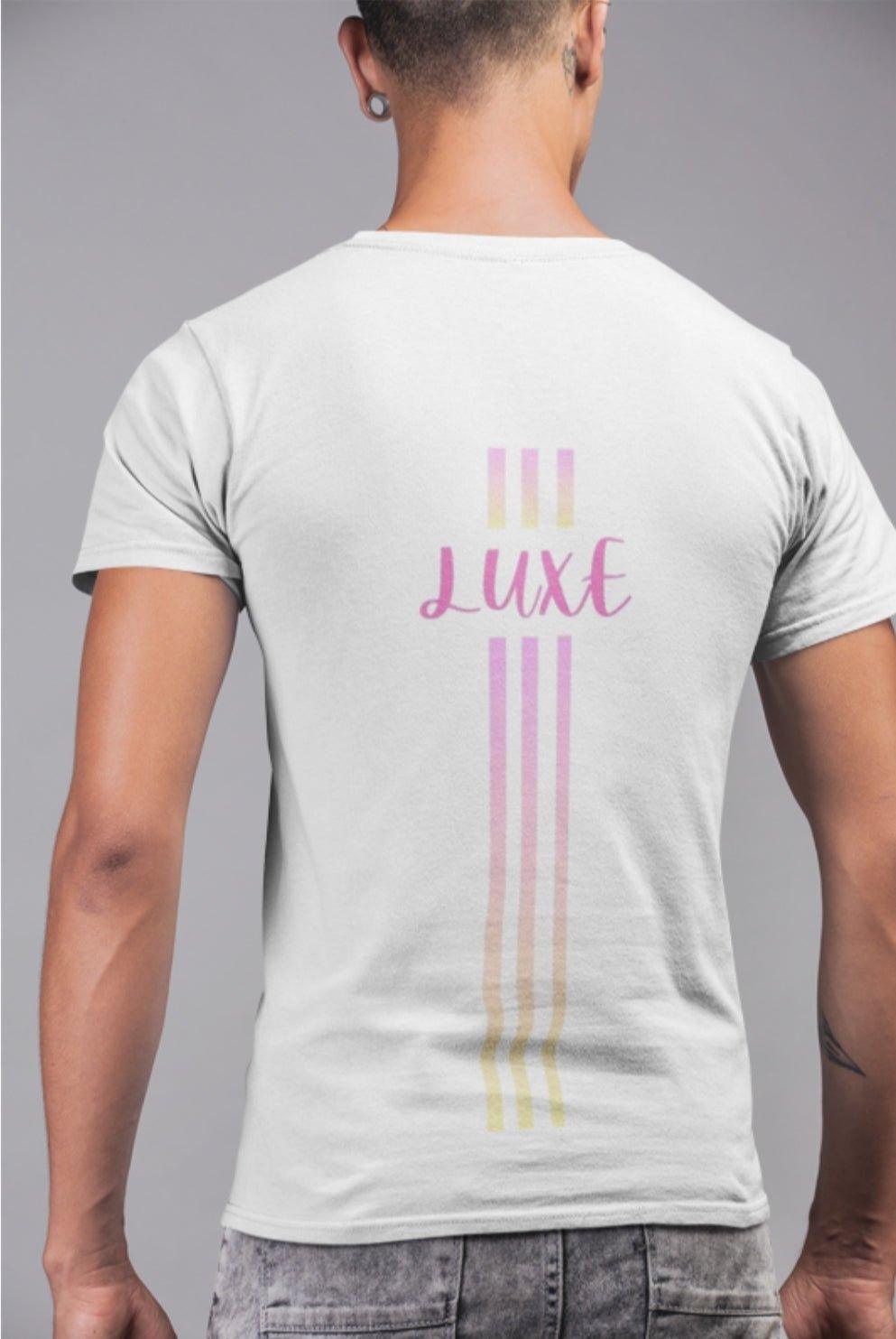 Triple Vertical Luxe T-Shirt - Luxe Custom Designer