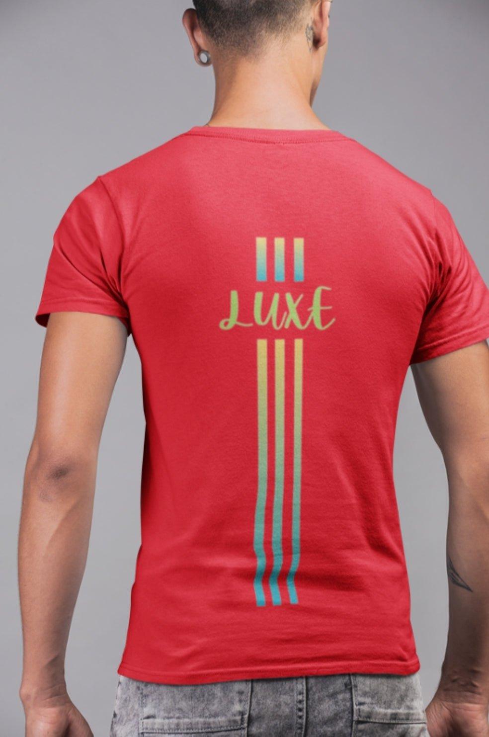 Triple Vertical Luxe T-Shirt - Luxe Custom Designer