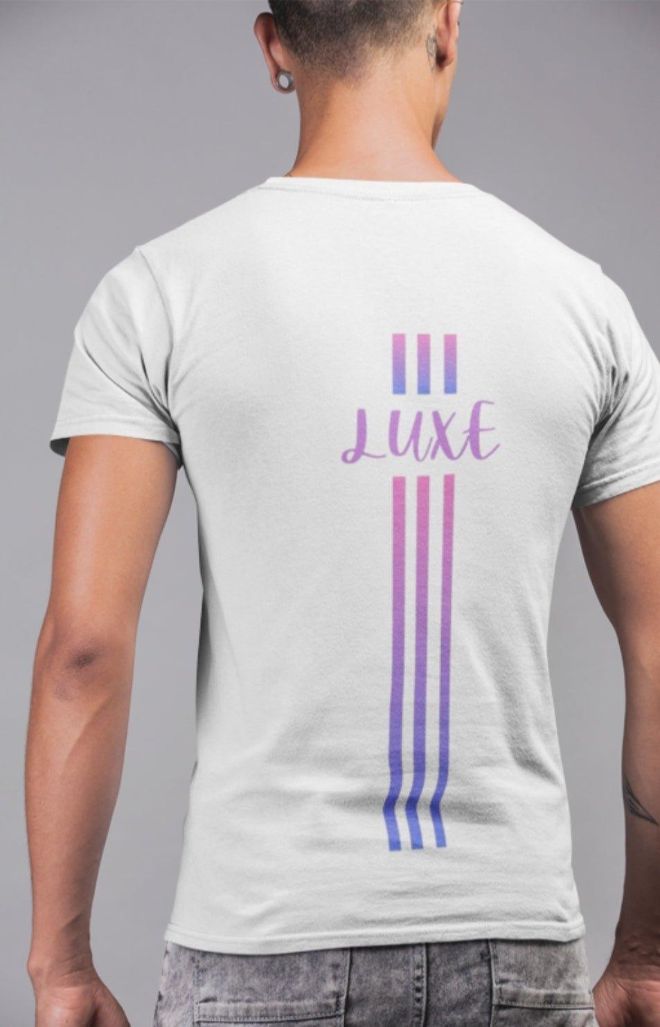 Triple Vertical Luxe T-Shirt - Luxe Custom Designer