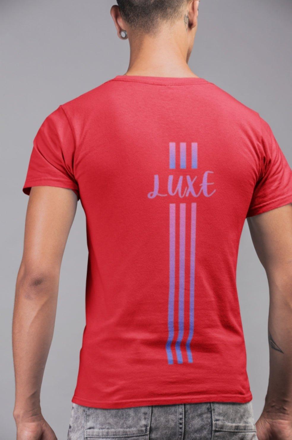 Triple Vertical Luxe T-Shirt - Luxe Custom Designer