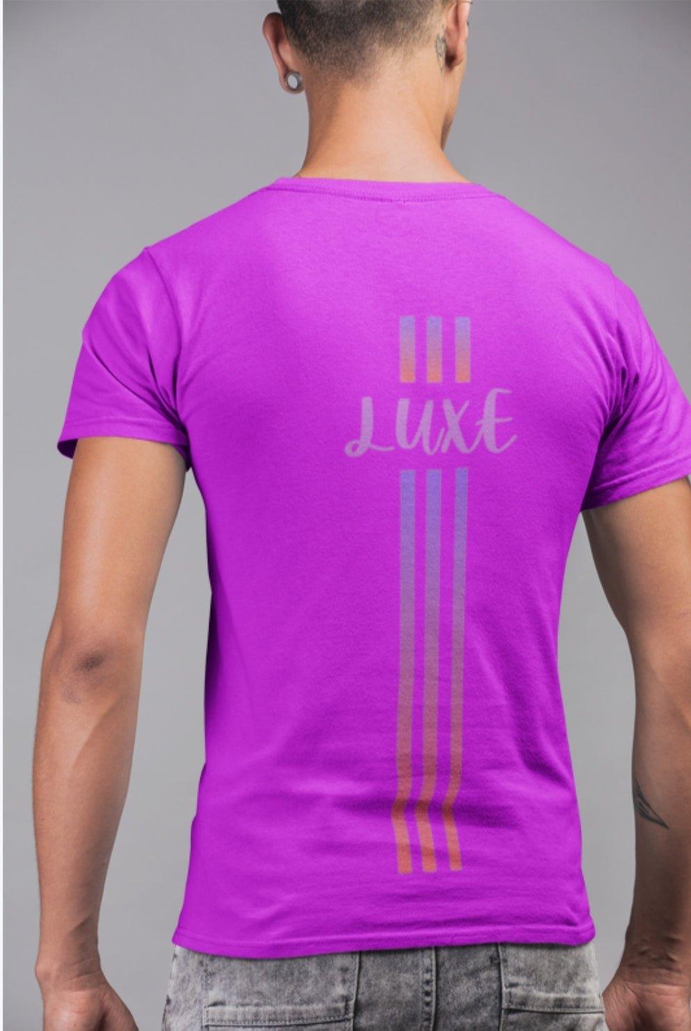 Triple Vertical Luxe T-Shirt - Luxe Custom Designer