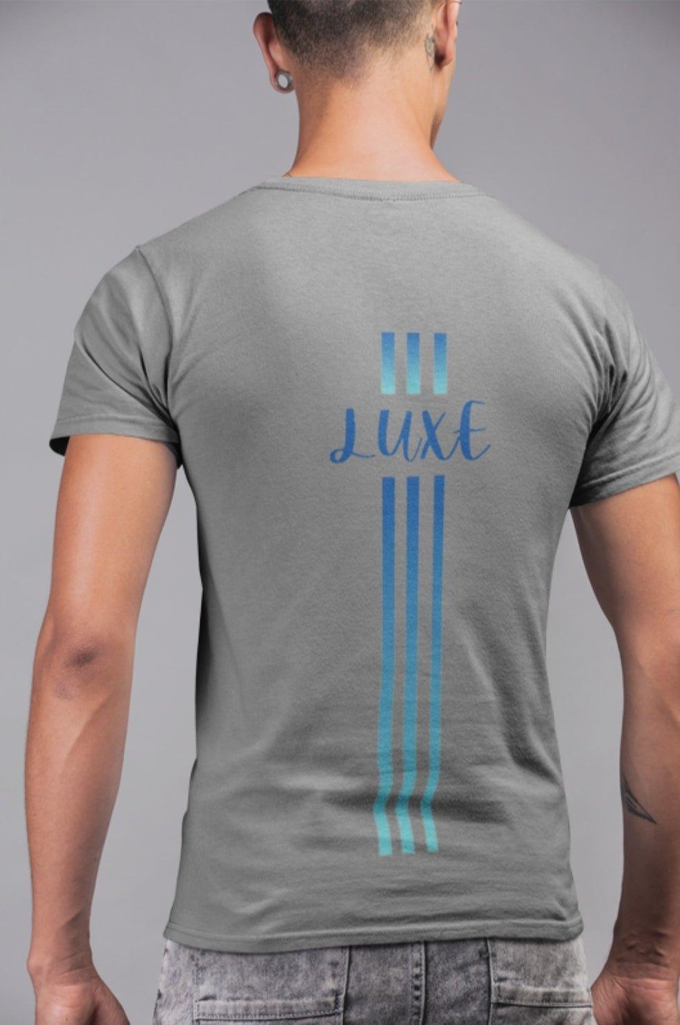 Triple Vertical Luxe T-Shirt - Luxe Custom Designer