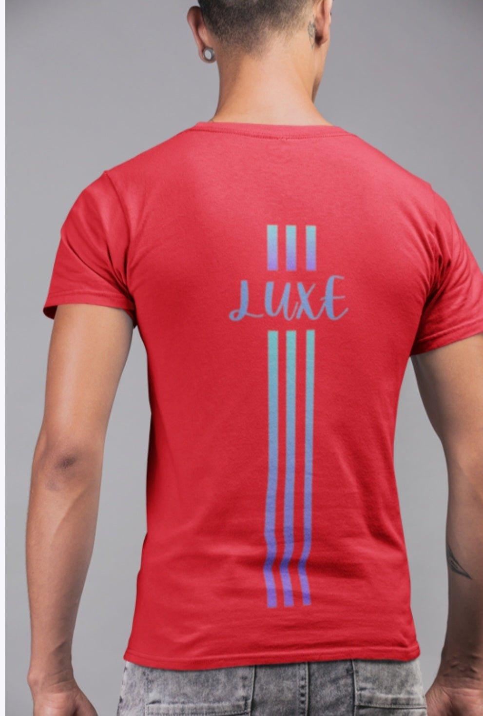 Triple Vertical Luxe T-Shirt - Luxe Custom Designer
