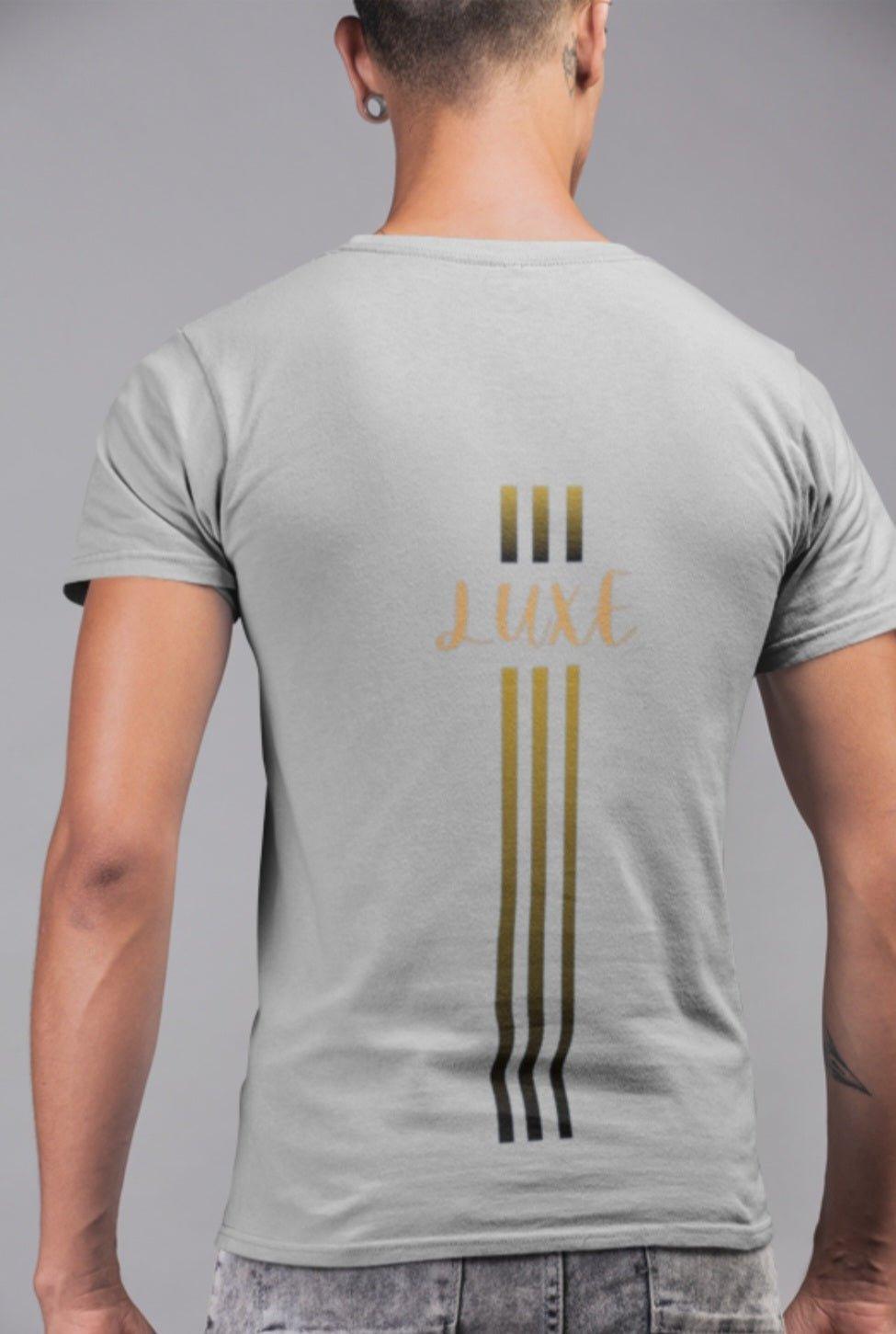 Triple Vertical Luxe T-Shirt - Luxe Custom Designer